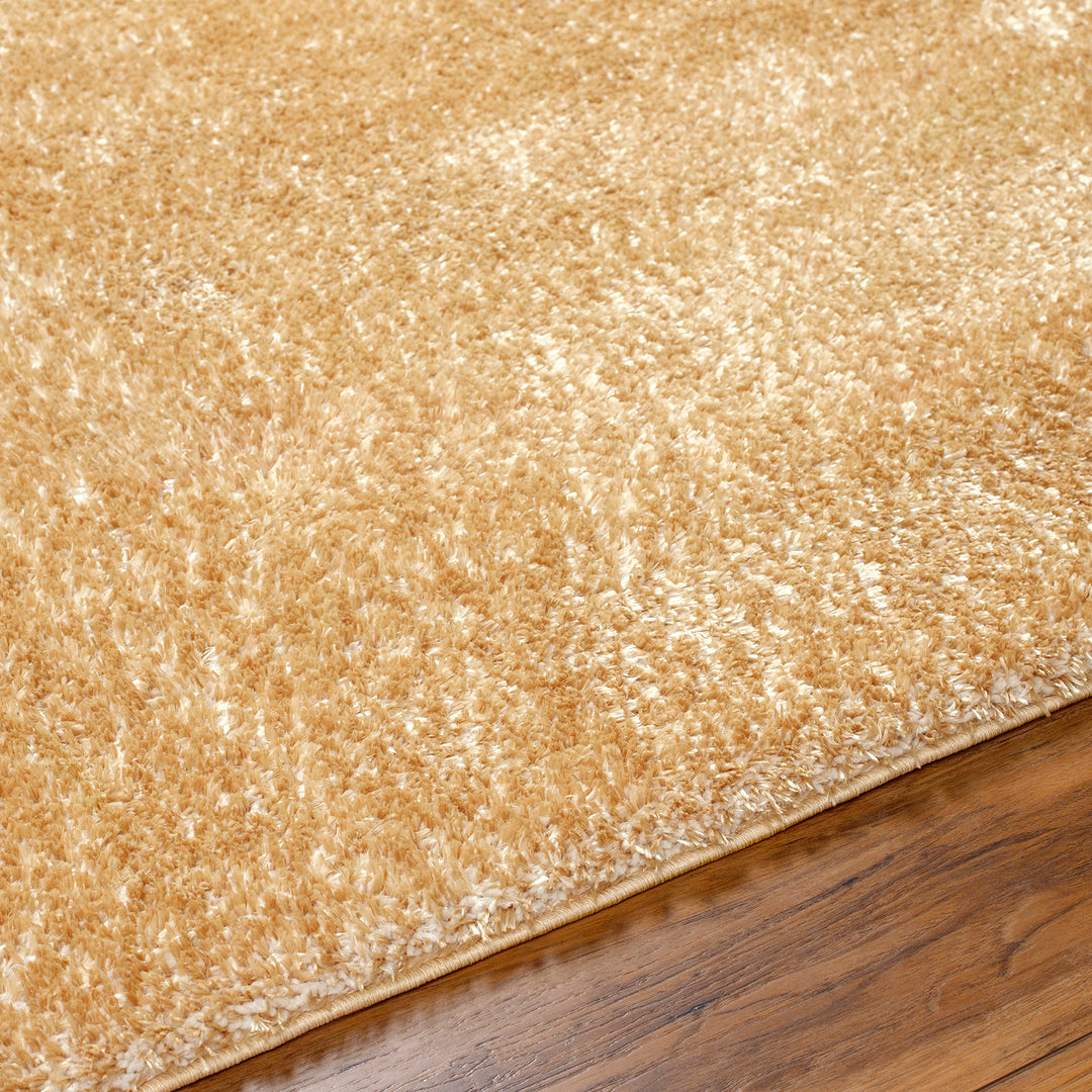 Tapis Shaggy Moderne Jaune Trento