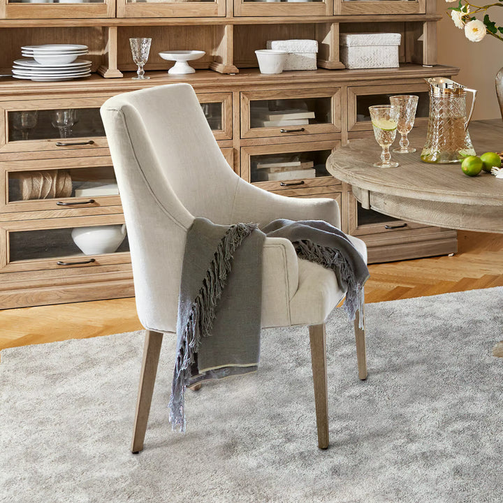 Chaise avec accoudoirs LOBERON Hyeres beige