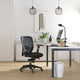 Chaise de bureau ANZIO - Dossier en maille avec accoudoirs- Soutien lombaire- Mécanisme synchrone- Pieds noir
