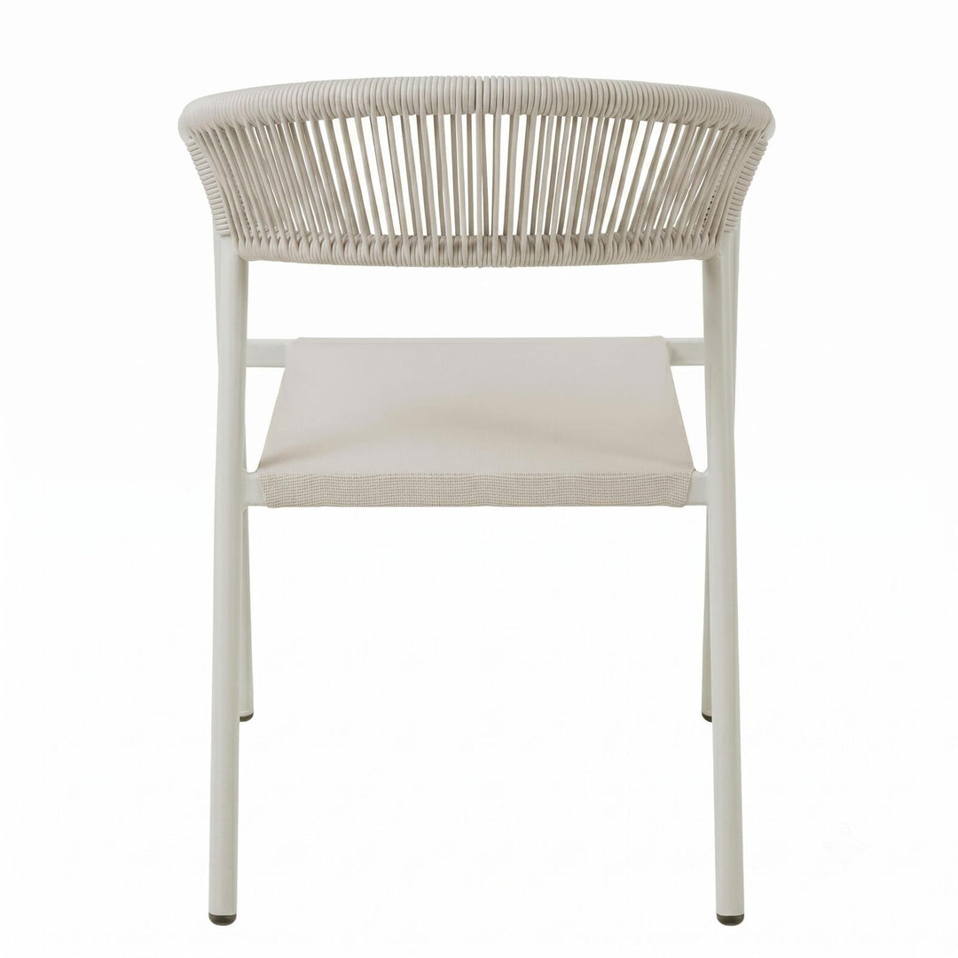 Lot de 2 chaises de jardin en aluminium et rotin synthétique avec accoudoirs