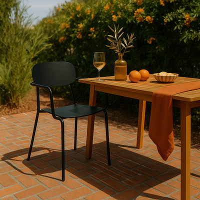 Fauteuil de jardin en aluminium avec accoudoirs Liverpool