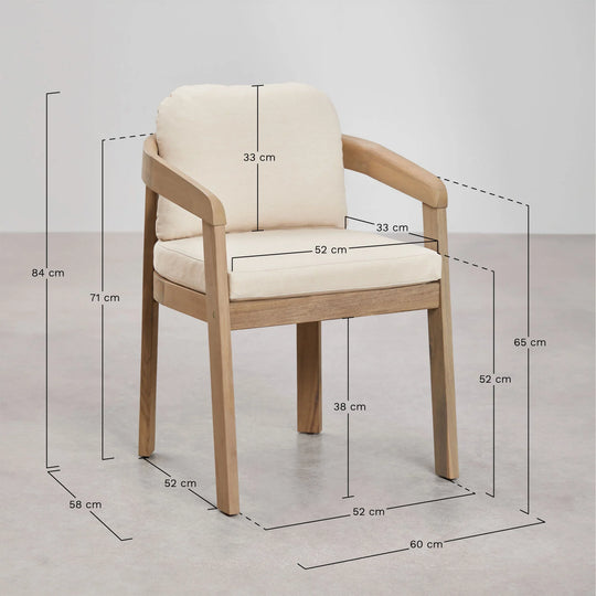 Chaise de jardin SKLUM ULENO en bois d'Acacia