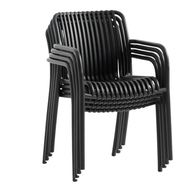 Lot de 5 chaises empilables JYSK Nabben Noires