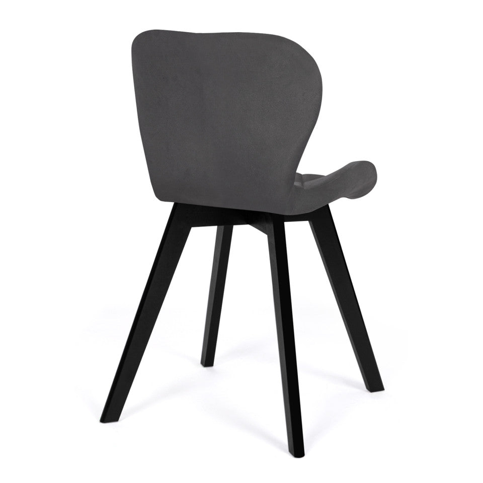 Lot de 4 chaises Daisy Griss