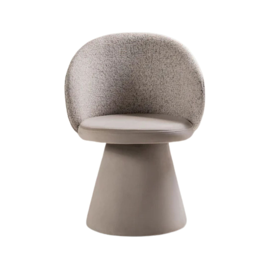 Lot de 6 Chaises pivotantes MICADONI Inez en tissu structurel beige
