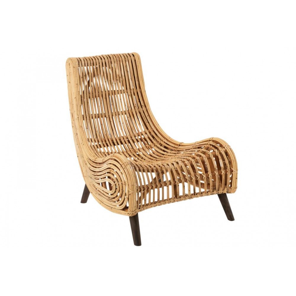 Fauteuil Kave Home en rotin naturel