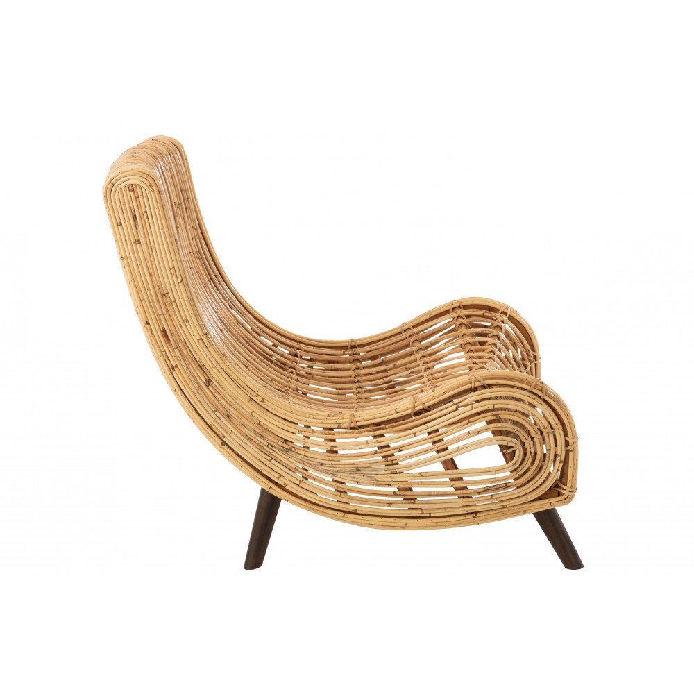 Fauteuil Kave Home en rotin naturel