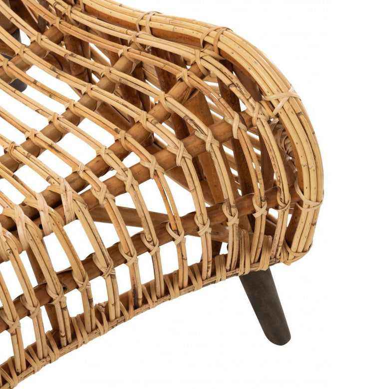 Fauteuil Kave Home en rotin naturel