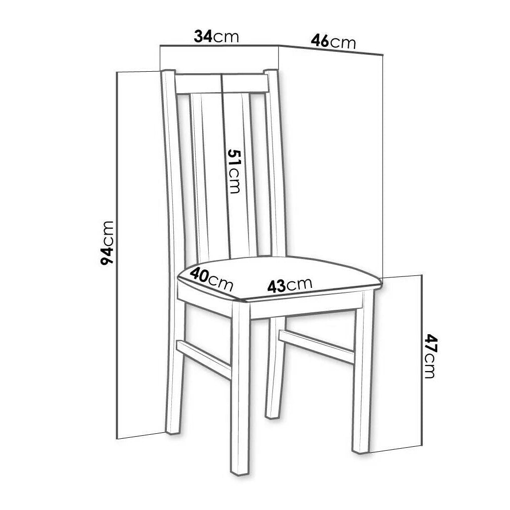 Lot de 4 chaises MOBILIER 1 Victorville 143 (Blanc et Gris)