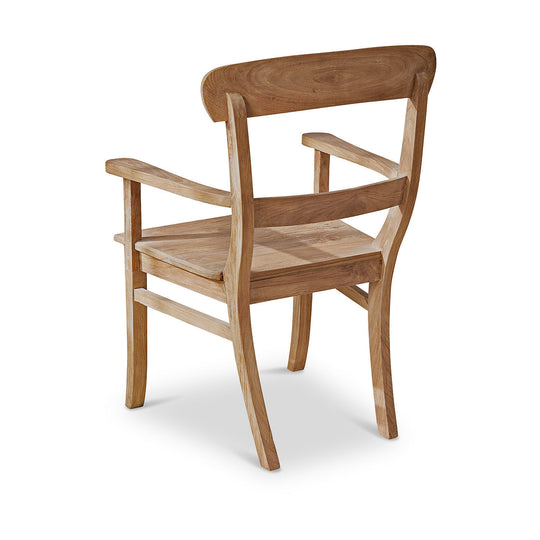 Chaise accoudoirs Loberon MASTERS bois — photo produit