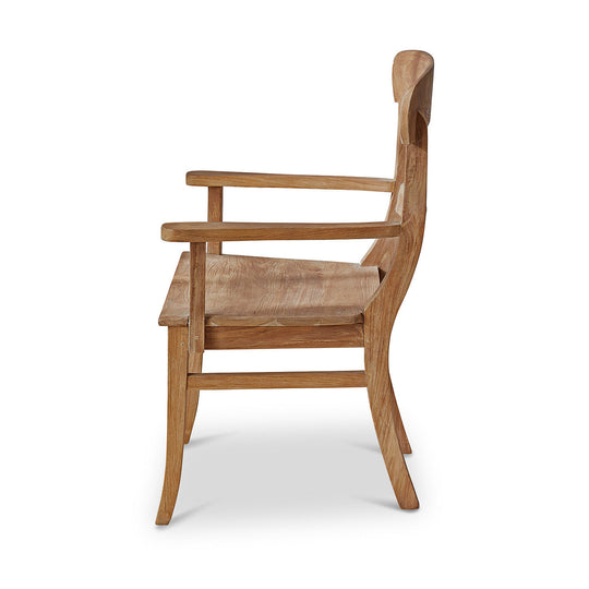 Chaise accoudoirs Loberon MASTERS bois — photo produit