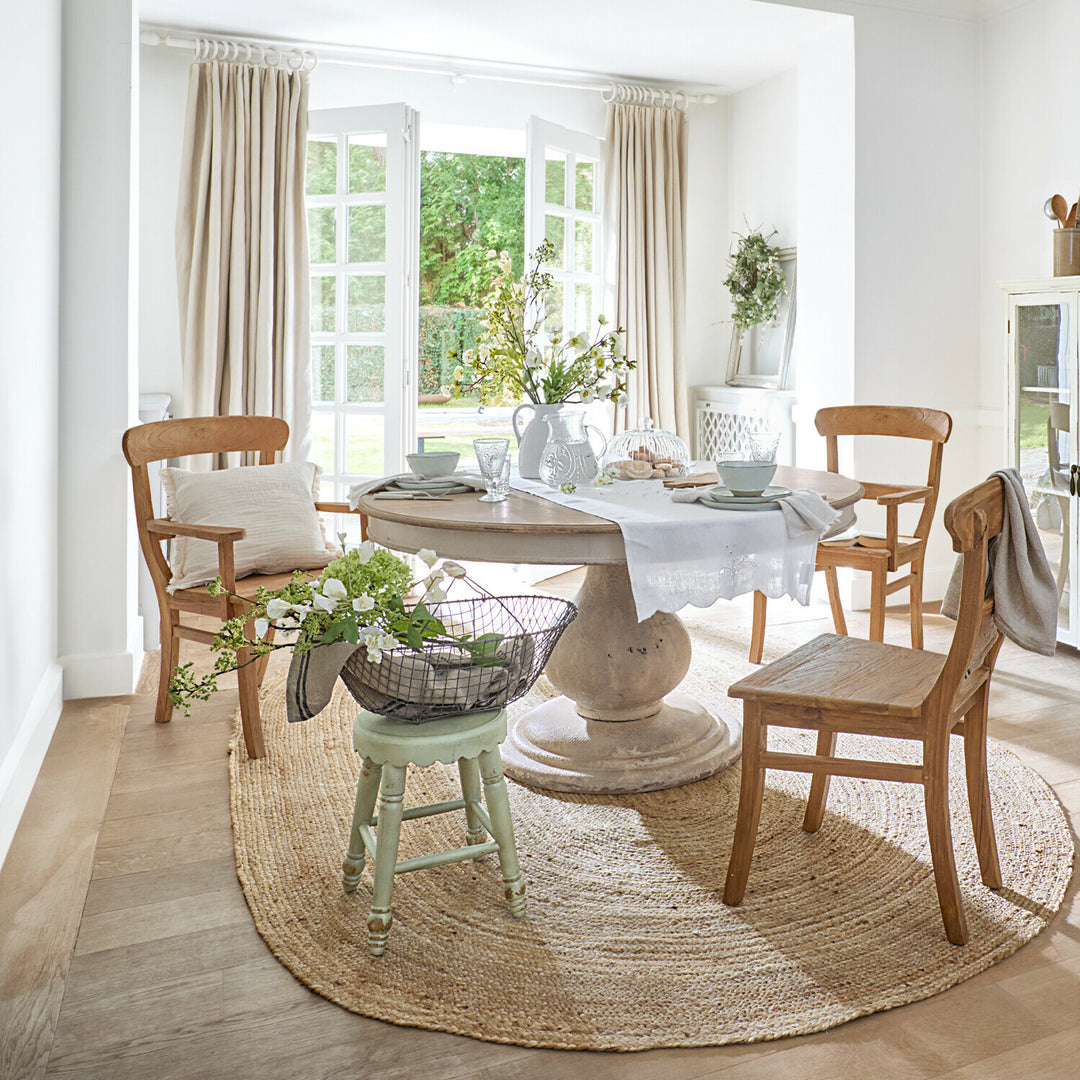 Chaise accoudoirs Loberon MASTERS bois — photo produit