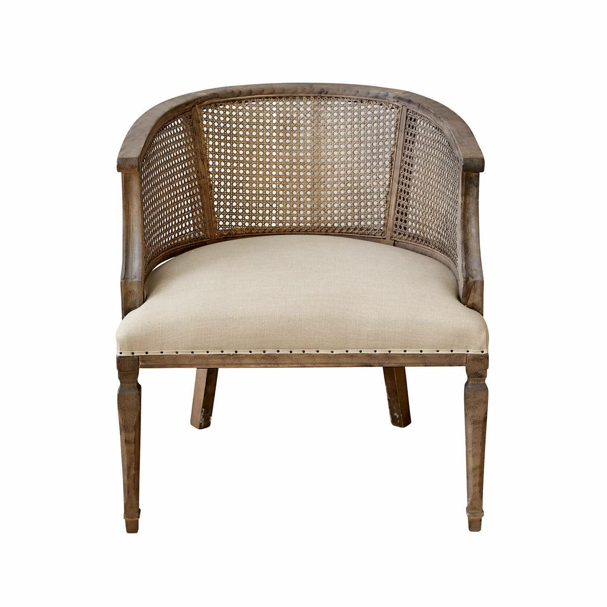 Chaise cannée LOBERON Curbigny beige — photo produit