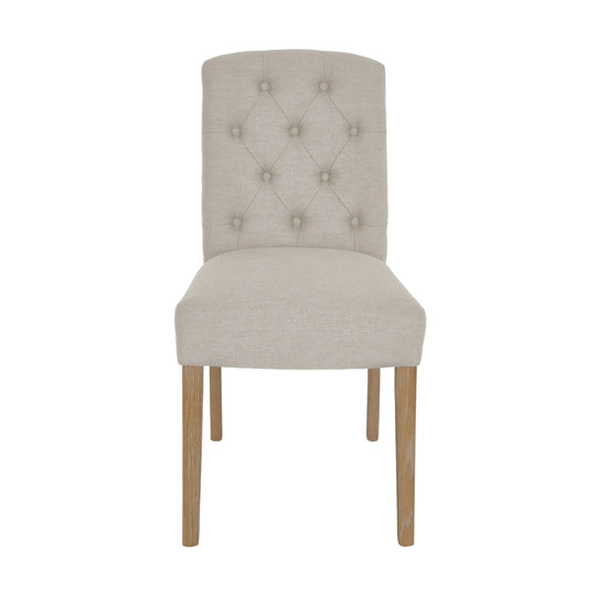 Chaise LOBERON Fulden tissu lin — photo produit