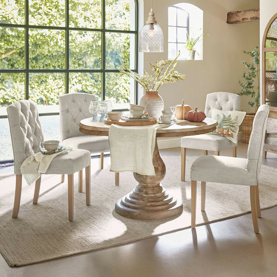 Chaise LOBERON Fulden tissu lin — photo produit