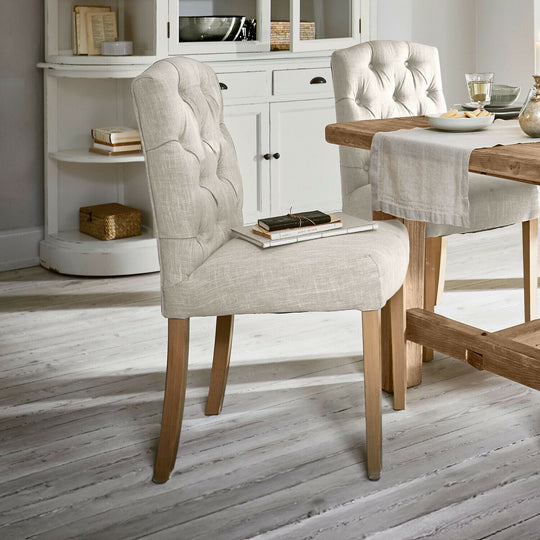 Chaise LOBERON Fulden tissu lin — photo produit