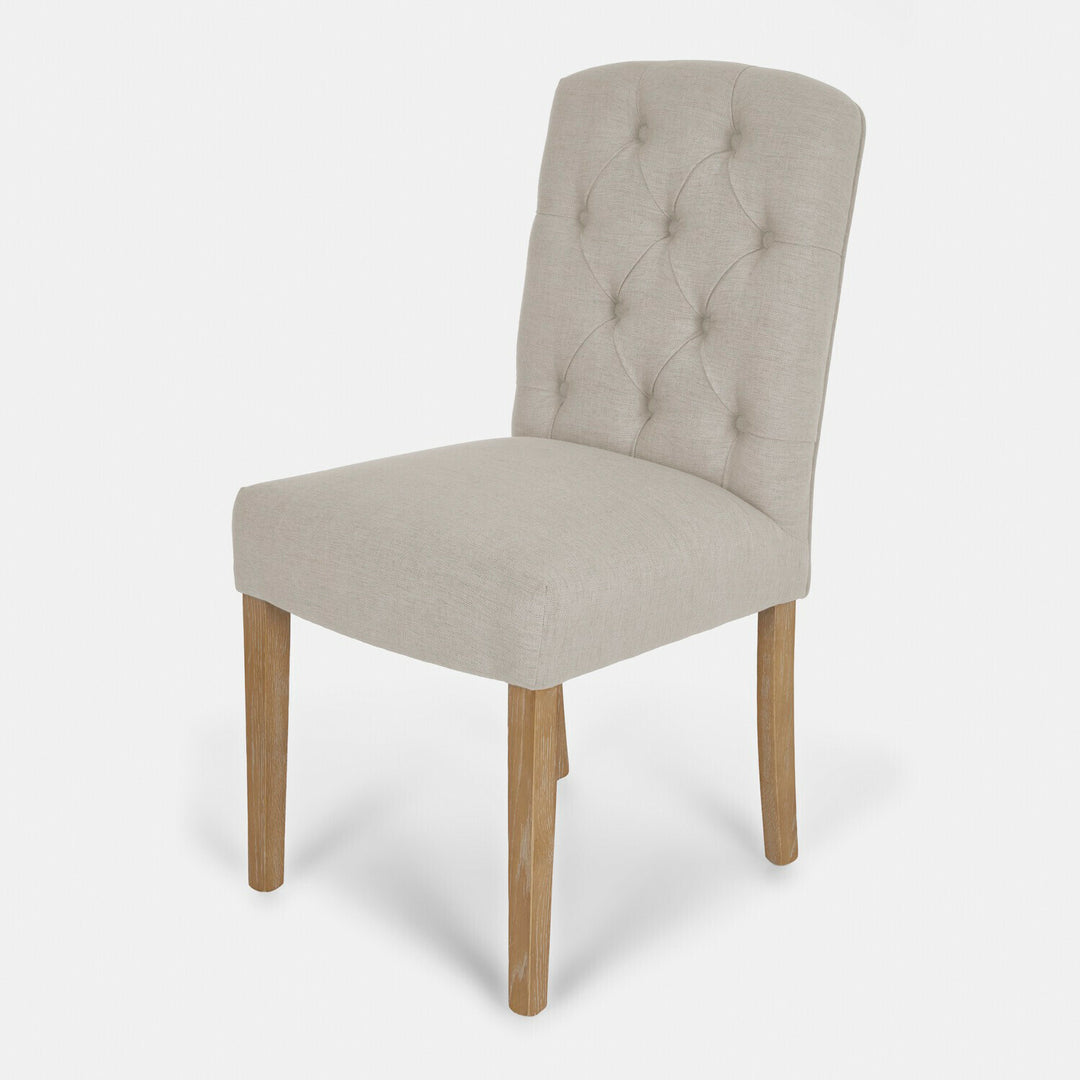 Chaise LOBERON Fulden tissu lin — photo produit