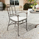 Chaise LOBERON Maidis en fer forgé marron vieilli — photo produit
