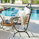 Chaise de jardin LOBERON Avanton métal noir Avanton — photo produit