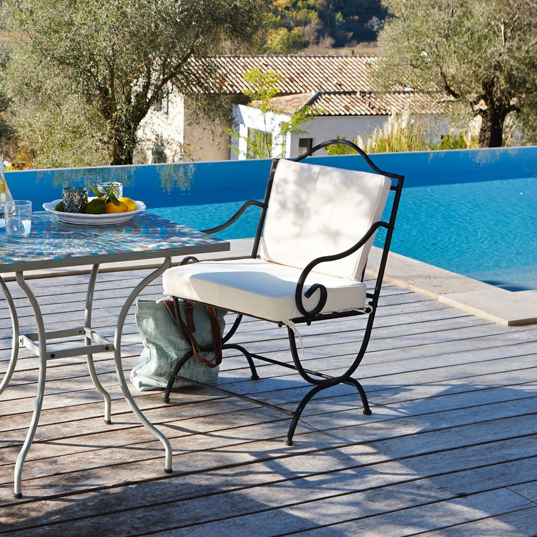 Chaise de jardin LOBERON Avanton métal noir Avanton — photo produit