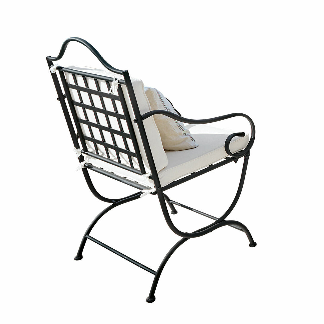 Chaise de jardin LOBERON Avanton métal noir Avanton — photo produit