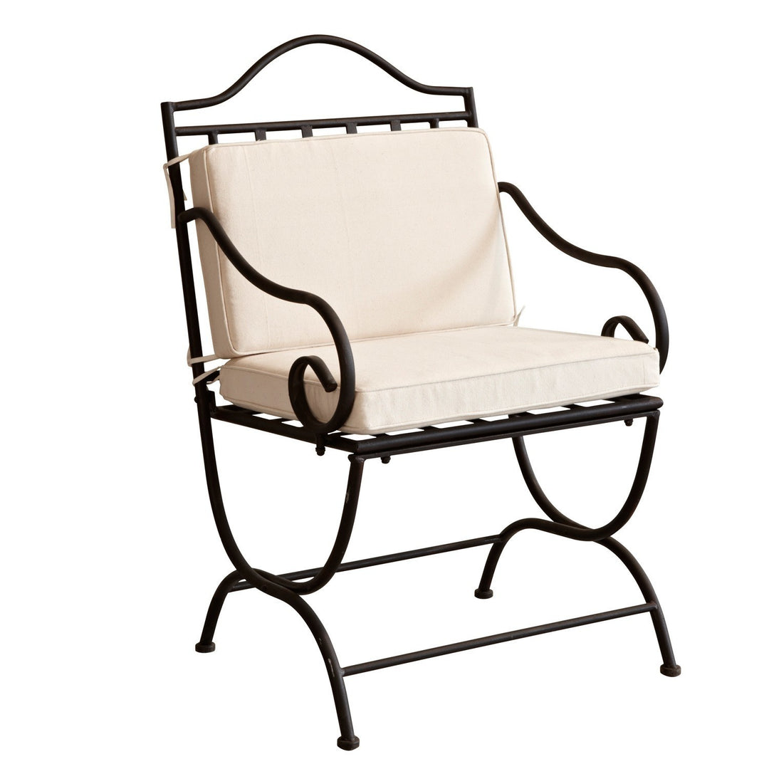Chaise de jardin LOBERON Avanton métal noir Avanton — photo produit