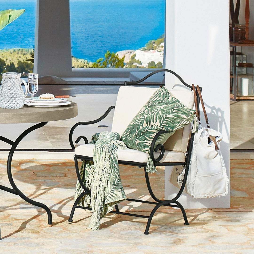 Chaise de jardin LOBERON Avanton métal noir Avanton — photo produit