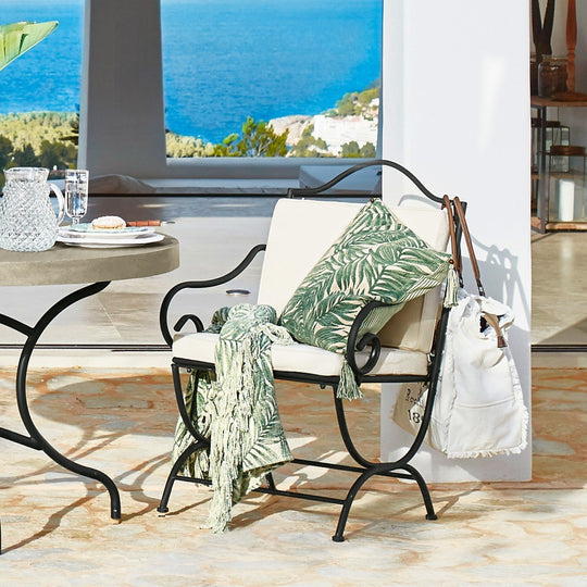 Chaise de jardin LOBERON Avanton métal noir Avanton — photo produit
