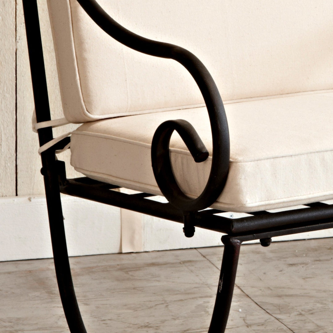 Chaise de jardin LOBERON Avanton métal noir Avanton — photo produit