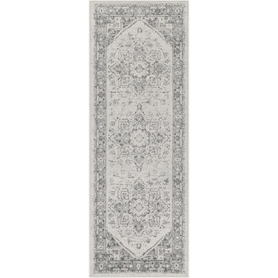 Tapis de Couloir Vintage Oriental Gris/Blanc Mendoza