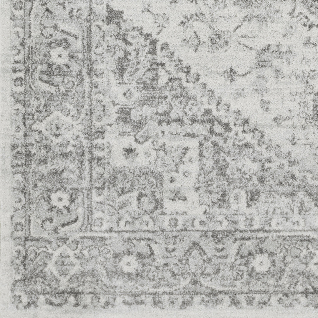 Tapis de Couloir Vintage Oriental Gris/Blanc Mendoza