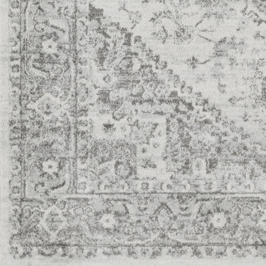 Tapis de Couloir Vintage Oriental Gris/Blanc Mendoza