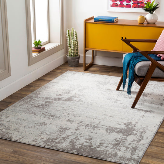 Tapis Abstrait Moderne Gris/Blanc Baroda