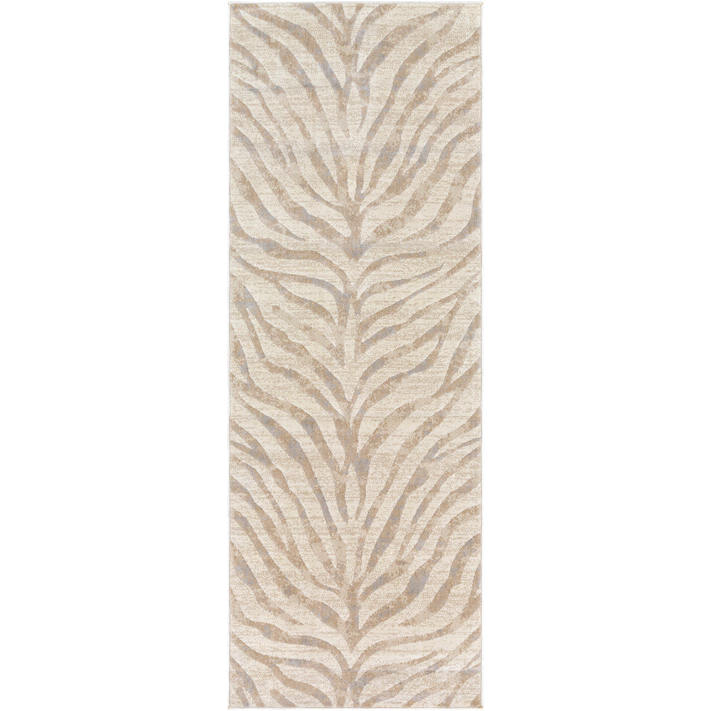 Tapis de Couloir Zébré Bohème Gris/Beige Luanda