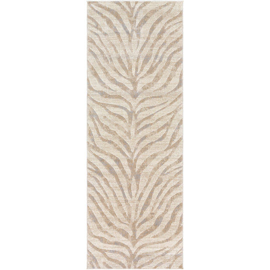 Tapis de Couloir Zébré Bohème Gris/Beige Luanda