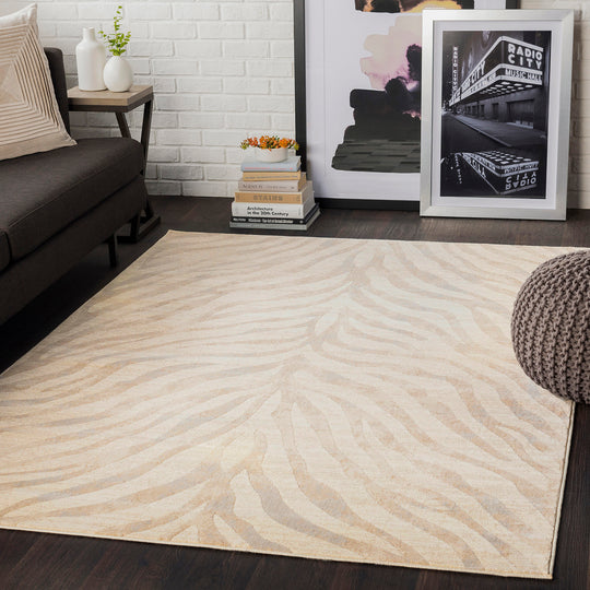 Tapis Zébré Bohème Gris/Beige Luanda