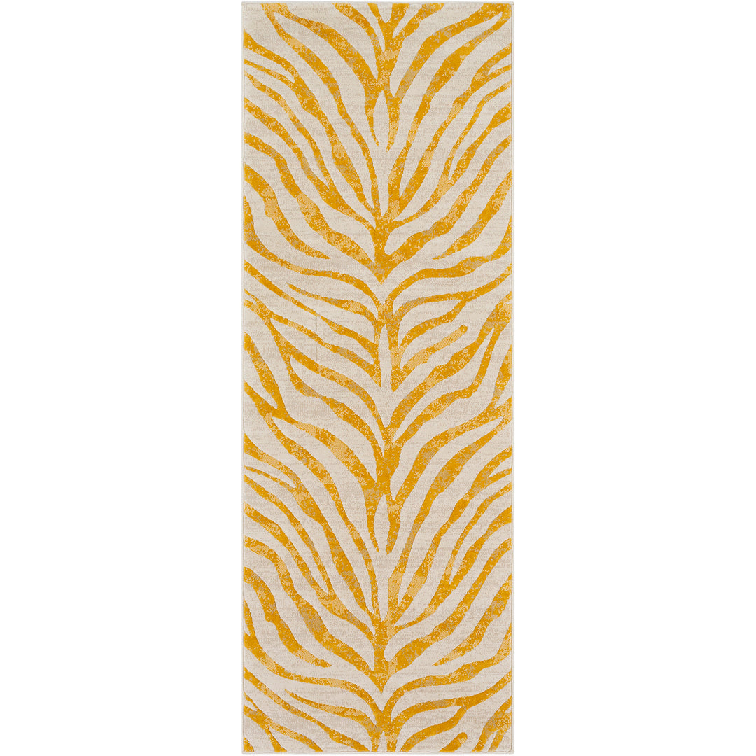 Tapis de Couloir Zébré Bohème Jaune/Beige Luanda