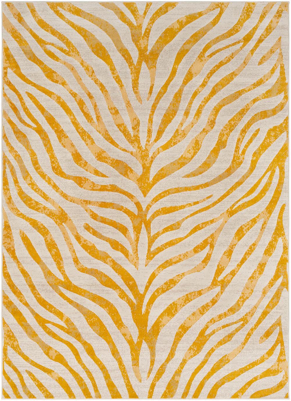Tapis Zébré Bohème Jaune/Beige Luanda