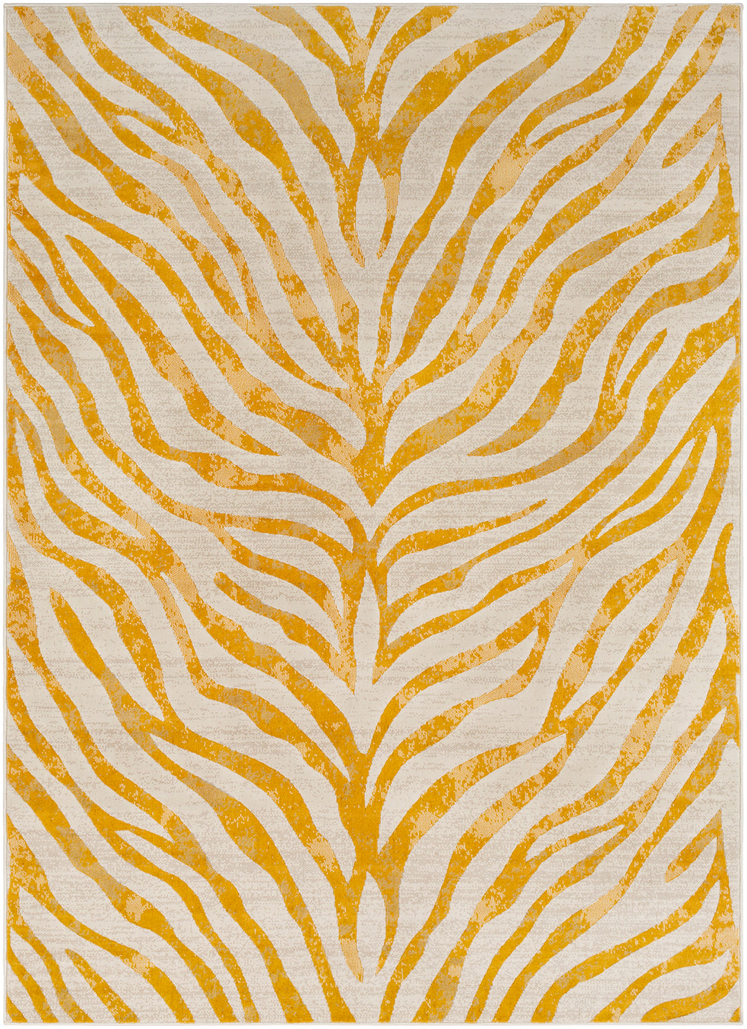 Tapis Zébré Bohème Jaune/Beige Luanda