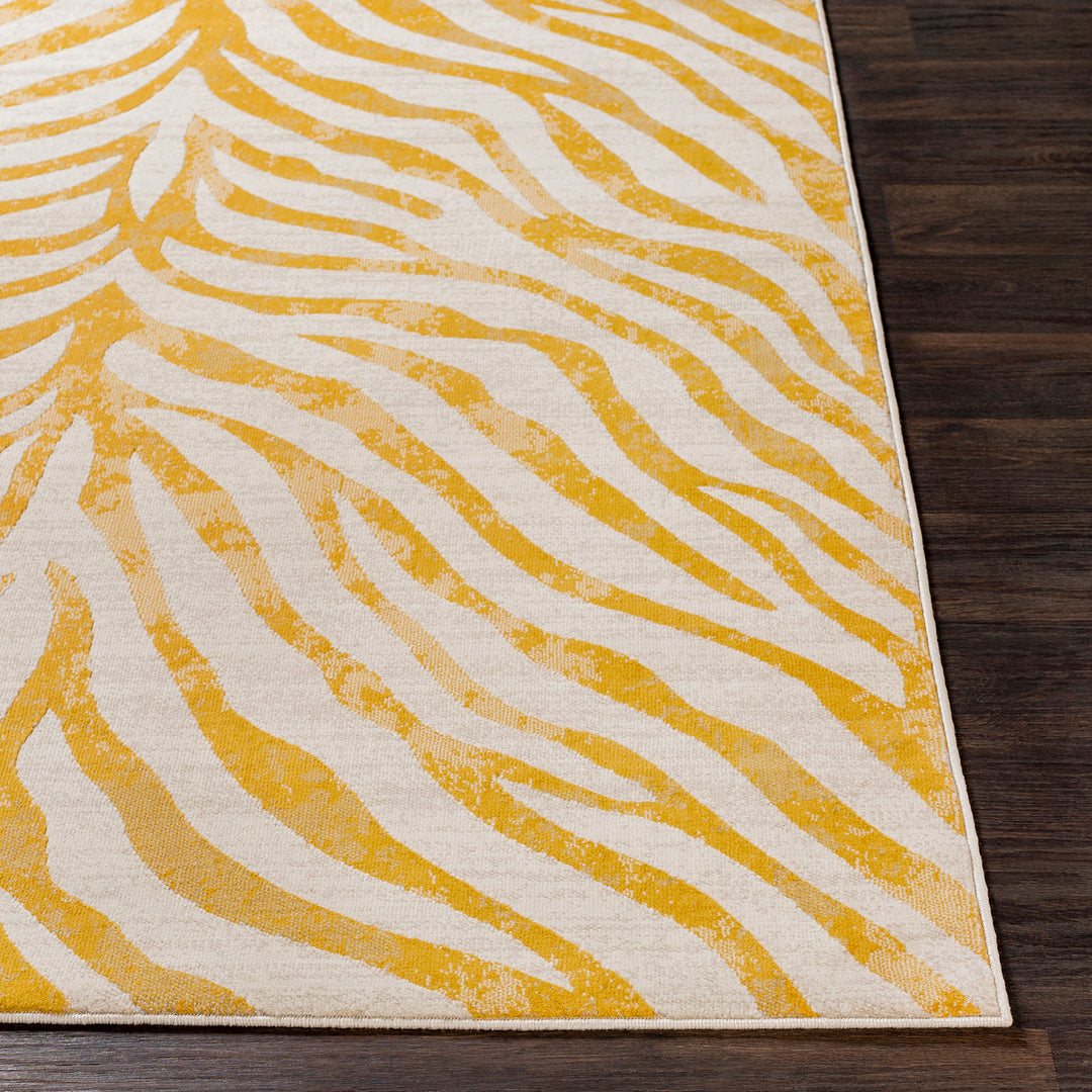 Tapis Zébré Bohème Jaune/Beige Luanda
