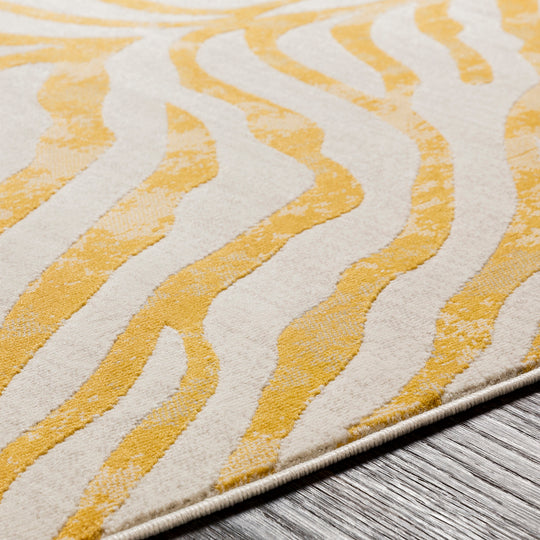 Tapis Zébré Bohème Jaune/Beige Luanda