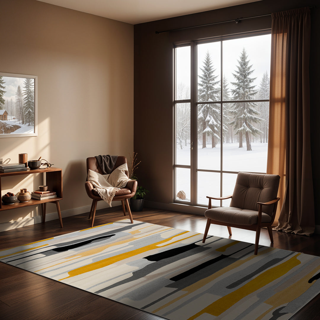 Tapis Scandinave Moderne Multicolore/Gris Houston