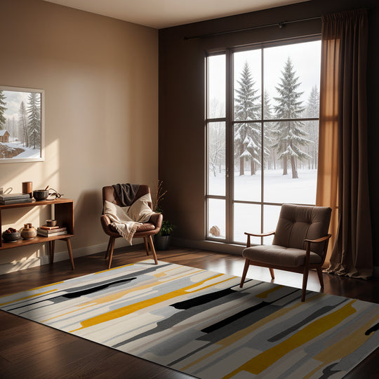 Tapis Scandinave Moderne Multicolore/Gris Houston