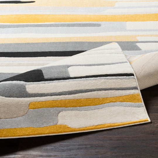 Tapis de Couloir Scandinave Moderne Multicolore/Gris Houston