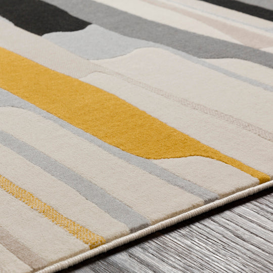 Tapis de Couloir Scandinave Moderne Multicolore/Gris Houston