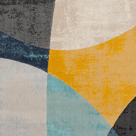 Tapis Scandinave Moderne Multicolore/Bleu Chicago