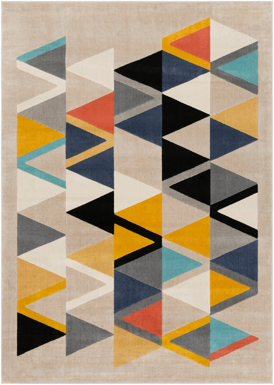 Tapis Scandinave Moderne Multicolore/Beige Milano