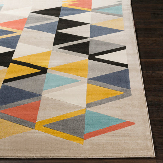 Tapis Scandinave Moderne Multicolore/Beige Milano
