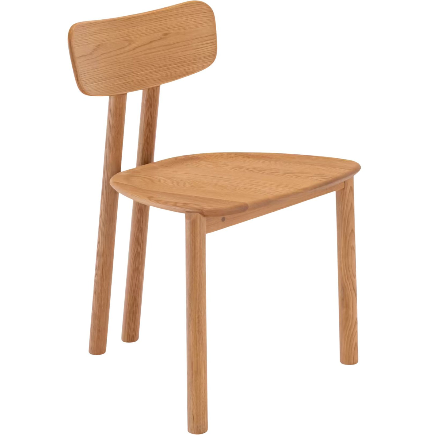 Lot de 4 chaises ALINEA Claro en chêne massif sans accoudoirs bois clair