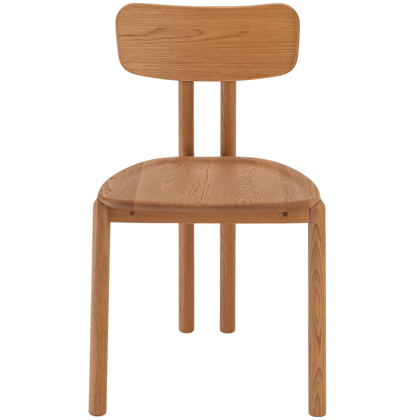 Lot de 4 chaises ALINEA Claro en chêne massif sans accoudoirs bois clair